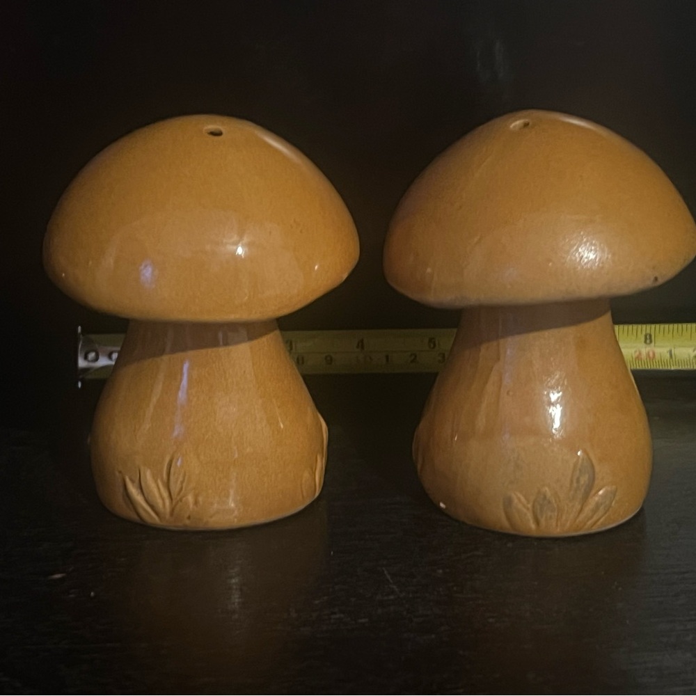 Vintage Mushroom Salt Pepper Shaker Set